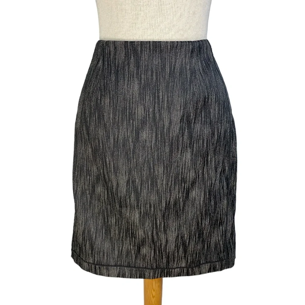 Worth 2 Gray and Black Pencil Skirt